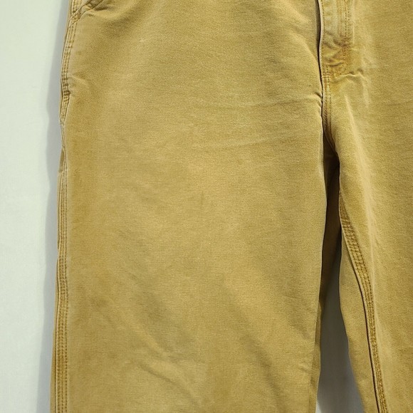 Carhartt Jeans Dungaree Fit Men's Size 38x34 Brown Carpenter Pants - Picture 10 of 13